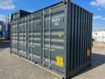20 Fuß HC Container mit Offene Seite, Anthrazitgrau – Bild 3