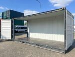 20 Fuß HC Container mit Offene Seite, Anthrazitgrau – Bild 4
