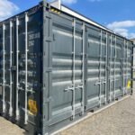 20 Fuß HC Container mit Offene Seite, Anthrazitgrau
