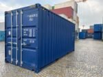 20 Fuß High Cube Seecontainer, Kobaltblau