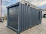 20 Fuß Container Garage Rolltor Anthrazitgrau – Bild 4