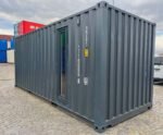 20 Fuß Container Garage Rolltor Anthrazitgrau – Bild 5