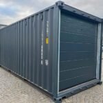 20 Fuß Container Garage Rolltor Anthrazitgrau
