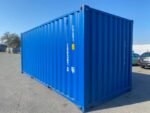 20 Fuß Container Garage mit Rolltor RAL 5010 Enzianblau – Bild 3