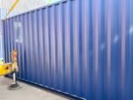 40 Fuß High-Cube-Seecontainer, One-Trip , blau – Bild 2