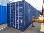40 Fuß High-Cube-Seecontainer, One-Trip , blau