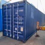 40 Fuß High-Cube-Seecontainer, One-Trip , blau