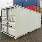 Gebrauchte 20 Fuß Container Wind und wasserdicht Weiß