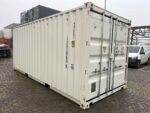 Gebrauchte 20 Fuß Container Wind und wasserdicht Weiß – Bild 2