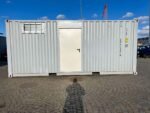 20 Fuß Containergarage mit Rolltor Sektionaltor Fenster grau RAL 7040 – Bild 9
